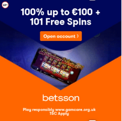 betsson welcome bonus free spin